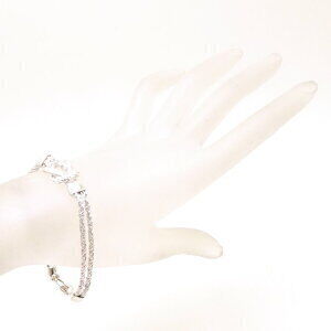 TIFFANY Center Knot Double Rope Bracelet Silver